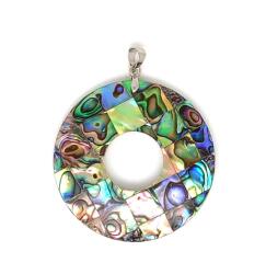 R. M. ékszer Fánk medál pávakagyló 40mm (021397)