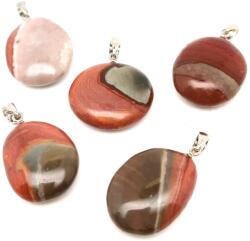 R. M. ékszer Lencse medál Jáspis polikróm (MDG) (020849)