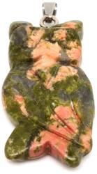 R. M. ékszer Bagoly medál Unakit 2x4cm (021603)