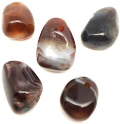 R. M. ékszer Átfúrt Achát Botswana csepp medál (020500)