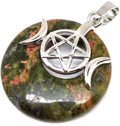 R. M. ékszer Fánk medál istennő Unakit 3cm (021693)