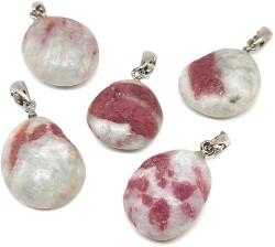 R. M. ékszer Medál matt Rubellitkvarc 2-3cm (021308)