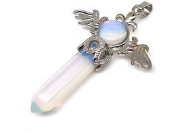 R. M. ékszer Csúcs medál fém szárny Opalit 4x5cm (021831)