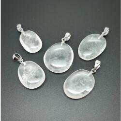 R. M. ékszer Lencse medál Hegyikristály 2-3cm (MDG) (021272)
