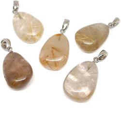 R. M. ékszer 20/25mm Rutilkvarc csepp medál (056613)