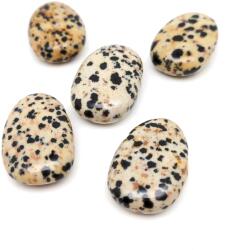 R. M. ékszer Átfúrt Jáspis dalmata csepp medál 25/30mm (020537)