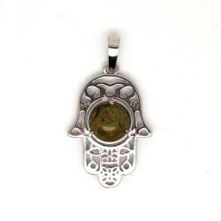 R. M. ékszer Fatima keze medál fémmel unakit 2x3cm (020583)