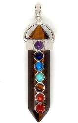 R. M. ékszer Csakra medál vogel Tigrisszem 1x5cm (020694)