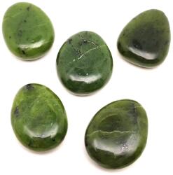 R. M. ékszer Átfúrt Jáde nefrit csepp medál (020536)