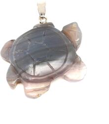R. M. ékszer Teknős medál achát 3, 5x3, 5cm (021617)