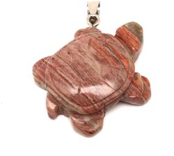 R. M. ékszer Teknős medál jáspis szivárvány 3, 5x3, 5cm (021621)