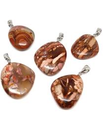 R. M. ékszer Lencse medál Jáspis ibis (MDG) (020623)