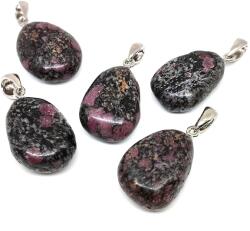 R. M. ékszer 20/25mm Rubin kőzetben csepp medál (056614)