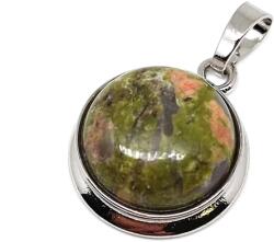 R. M. ékszer Kerek medál fém Unakit 2cm (020600)