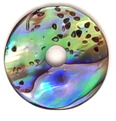 R. M. ékszer Átfúrt pávakagyló medál karika 20-30mm (021106)