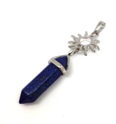 R. M. ékszer Ásvány medálok Vogel medál fém nap Lapis lazuli 8x35mm (021765)