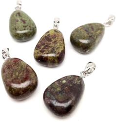 R. M. ékszer 20/25mm Jáspis sárkány csepp medál (056571)