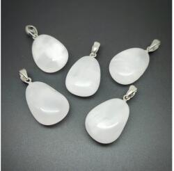 R. M. ékszer 20/25mm Kalcit pink csepp medál (056582)