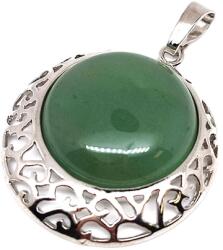 R. M. ékszer Kerek medál fém Aventurin 3cm (020960)