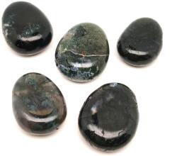 R. M. ékszer Átfúrt Achát moha csepp medál A (020512)