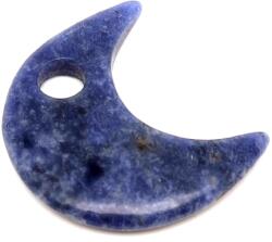 R. M. ékszer Szodalit medál átfúrt félhold 35mm (021320)