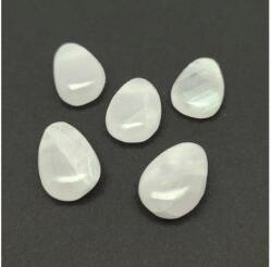 R. M. ékszer Átfúrt Kalcit pink csepp medál (021085)