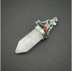 R. M. ékszer Csúcs medál fém buddha Hegyikristály 12x60mm (020708)