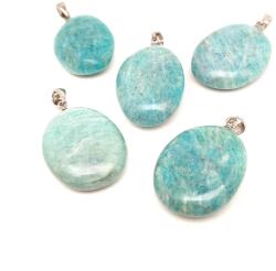 R. M. ékszer Lencse medál Amazonit AA (MDG) (020845)
