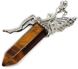 R. M. ékszer Csúcs medál fém angyal Tigrisszem 2, 5x6cm (021839)