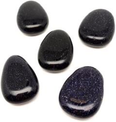 R. M. ékszer Átfúrt Goldstone kék csepp medál 25/30mm (020525)