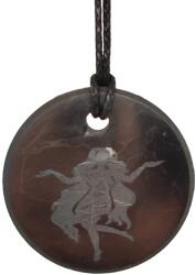 R. M. ékszer Shungit medál gravírozott szűz 30mm (024629)