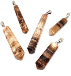 R. M. ékszer Csúcs medál Kalcit csokoládé 2, 5-5cm (021874)