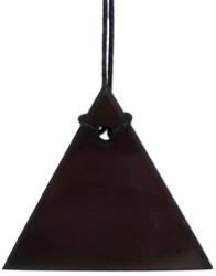 R. M. ékszer Shungit medál háromszög férfi 4cm (024529)