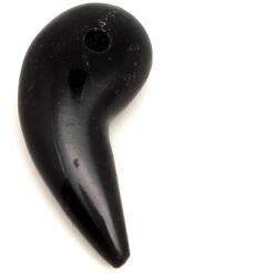 R. M. ékszer Obszidián medál átfúrt karom 30-35mm (021358)