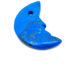 R. M. ékszer Türkenit medál átfúrt félhold arc 35mm (021305)