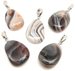 R. M. ékszer 20/25mm Achát botswana csepp medál (056500)