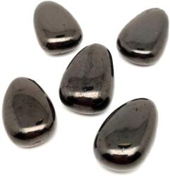 R. M. ékszer Átfúrt Gagát csepp medál (020524)