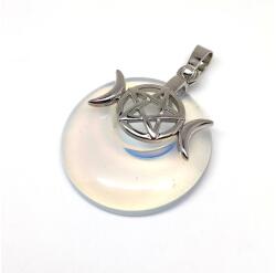 R. M. ékszer Fánk medál istennő Opalit 3cm (021694)