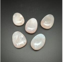 R. M. ékszer Átfúrt Achát rózsaszín csepp medál (021796)