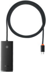 Baseus Lite HUB adaptor USB-C - 4x USB 1m, negru (WKQX030401)