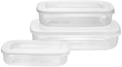 Tontarelli Set de recipiente de plastic Tontarelli din 3 piese, alb