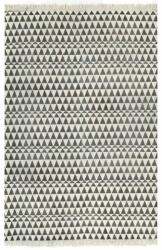vidaXL fekete/fehér mintás kilim pamutszőnyeg 120 x 180 cm 246549