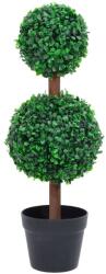 vidaXL Plantă artificială cimișir cu ghiveci, verde, 60cm, formă minge (336510)