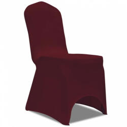 vidaXL 50 db bordó nyújtható székszoknya (130339)