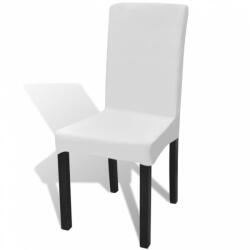 vidaXL 6 db fehér szabott nyújtható székszoknya (130377) - balena