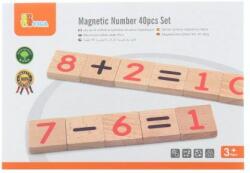 Viga Toys Fából készült mágneses számok