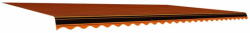  Vidaxl narancssárga és barna napellenző ponyva 600 x 300 cm 145727