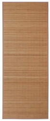 vidaXL barna bambusz szőnyeg 100 x 160 cm 245822