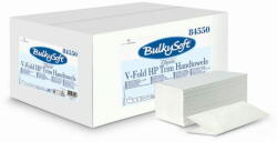  Összehajtogatott papírtörlő BulkySoft - V típusú, 2 rétegű, cellulóz, 15x210 db