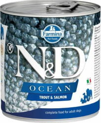 N&D OCEAN kutyakonzervatívok. Pisztráng és lazac 285 g